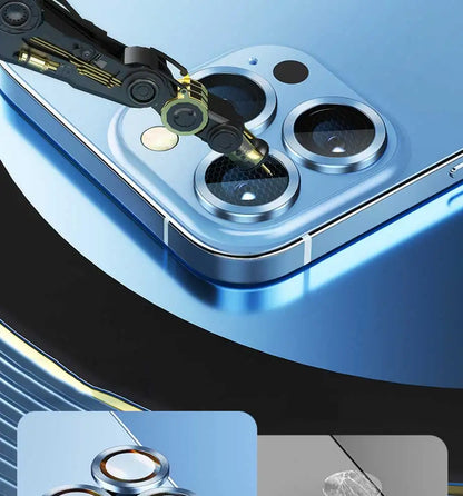Metal Diamond Camera Lens Protector for IPhone 17 Pro Max 17Air 17 Luminous Protective Lens Glass for iPhone 16 PRO MAX 15 Pro