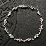 Cross-Flower Link Bracelet — view 7