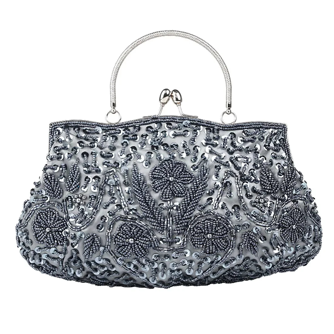 Beaded Embroidered Evening Clutch — view 8