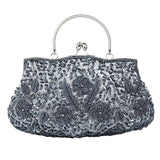 Beaded Embroidered Evening Clutch — view 8