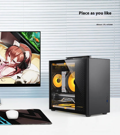 Question M5 PC case M-ATX Portable Computer Case ITX Motherboard ATX/SFX Power Supply Support U3 Desktop MINI Small Chassis