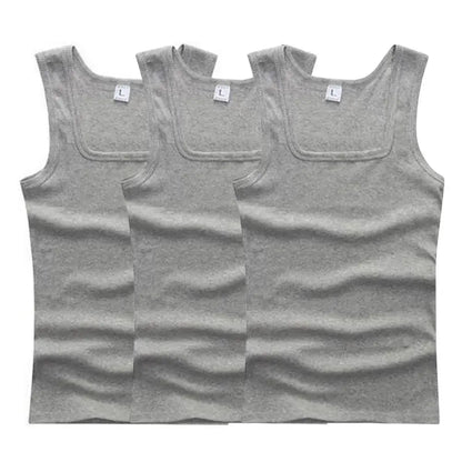 3PCS Summer Men Women Tank Top Cotton Sleeveless Shirt
Bodybuilding Muscle Vest Women Basic Elastic Tank Top Fitness T-shirt Hot