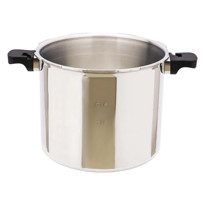 22L Aluminium Alloy Pressure Canner 90Kpa Thickened Explosion-proof Pressure Cooker Pot with Pressure Gauge and Safety Valve