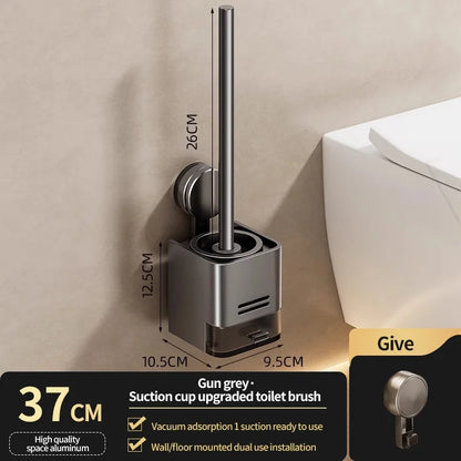 Suction Cup Toilet Brush For Household Wall Mounted Toilets With No Dead Corners Bathroom And Toilet Seat Cleaning Tool