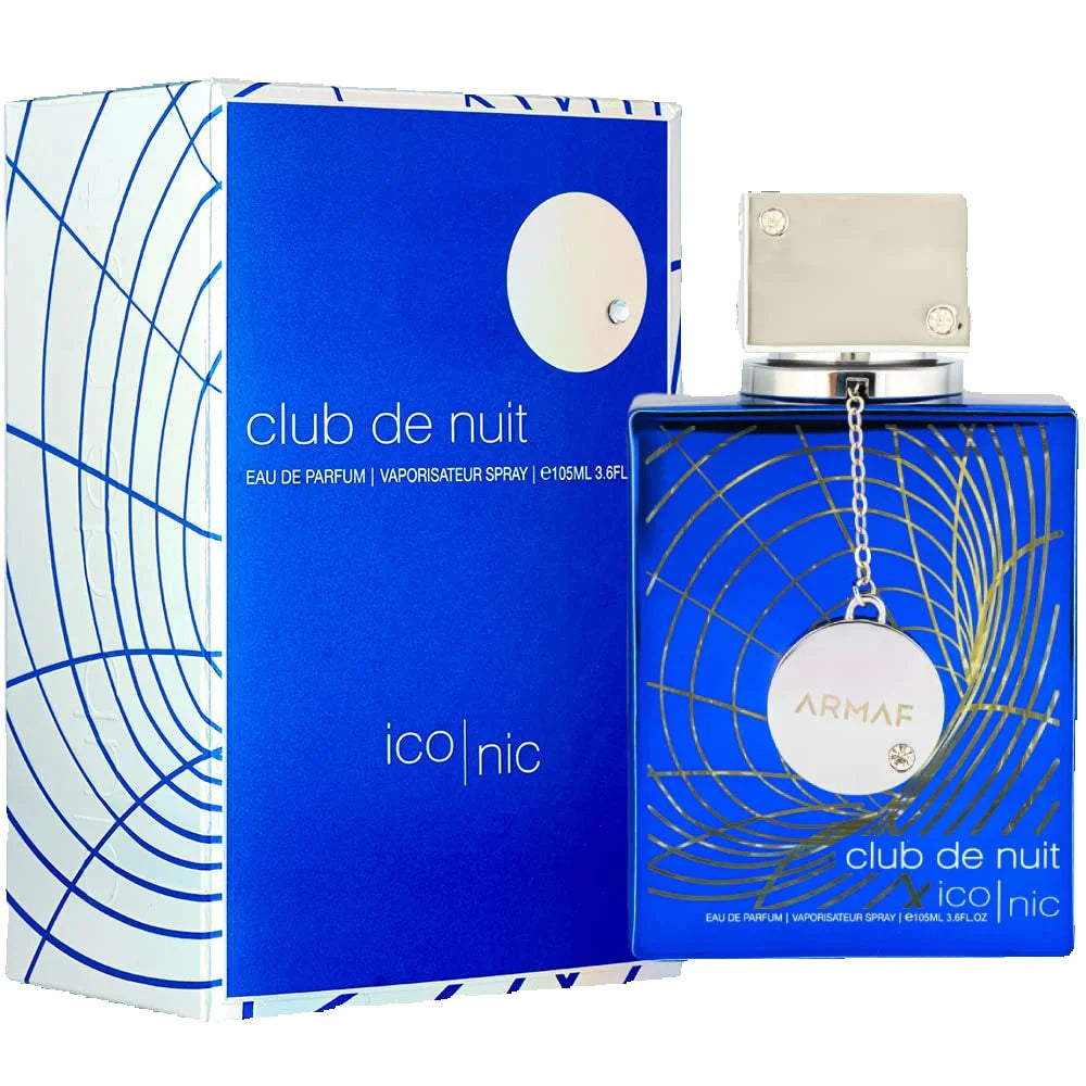 Club De Nuit Blue Iconic for Men Eau De Parfum Spray, 3.6 Ounce