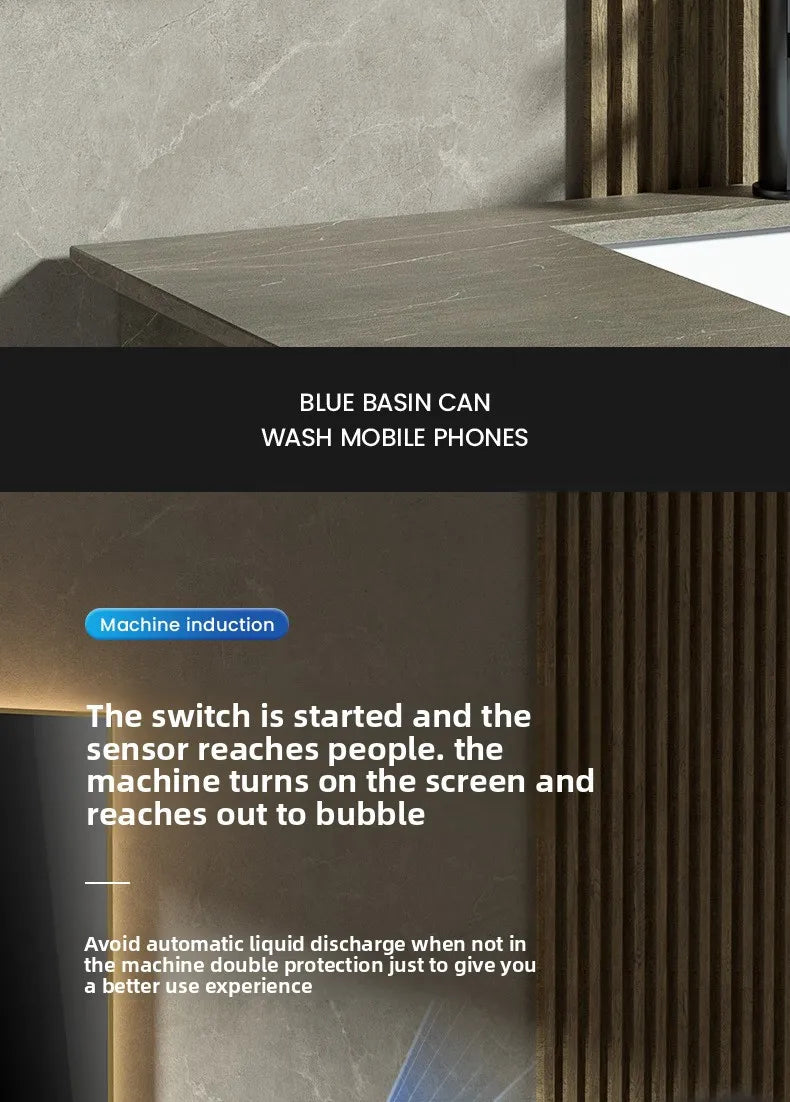 Rechargeable 400ml Automatic Foaming Soap Dispenser Wall Mounted Touchless Sensor Adjustable Foam LED Screen Bathroom Kitchen