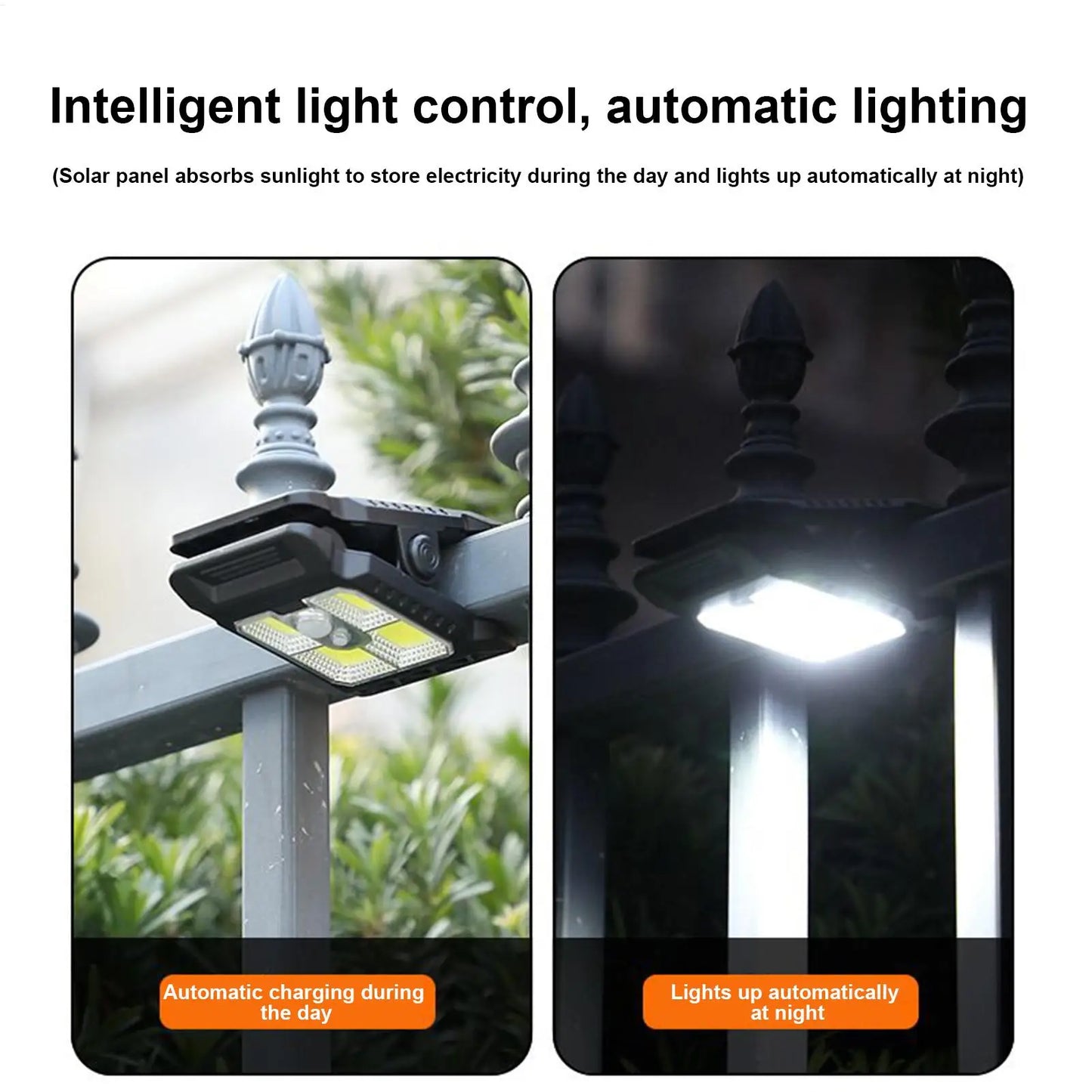 NEW upgrade Solar Light Chain Clip On Solar Motion Lights Outdoor 300LM Motion Sensor Security Lighting Waterproof Garden Decor