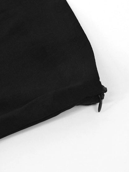 Women A-Line Dress Sexy Party Women Dress Mini Dress Off Shoulder Strapless Patchwork Black Club Party Summer