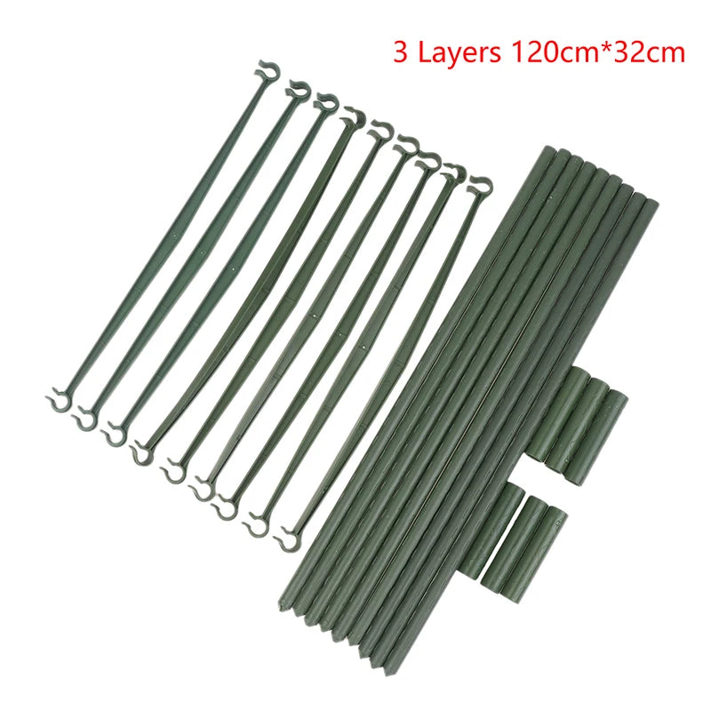 ♥DIY Tomato Plant Support Kit – Stackable Stakes & Rings for Climbing Vegetables & Flowers|〔YY33〕