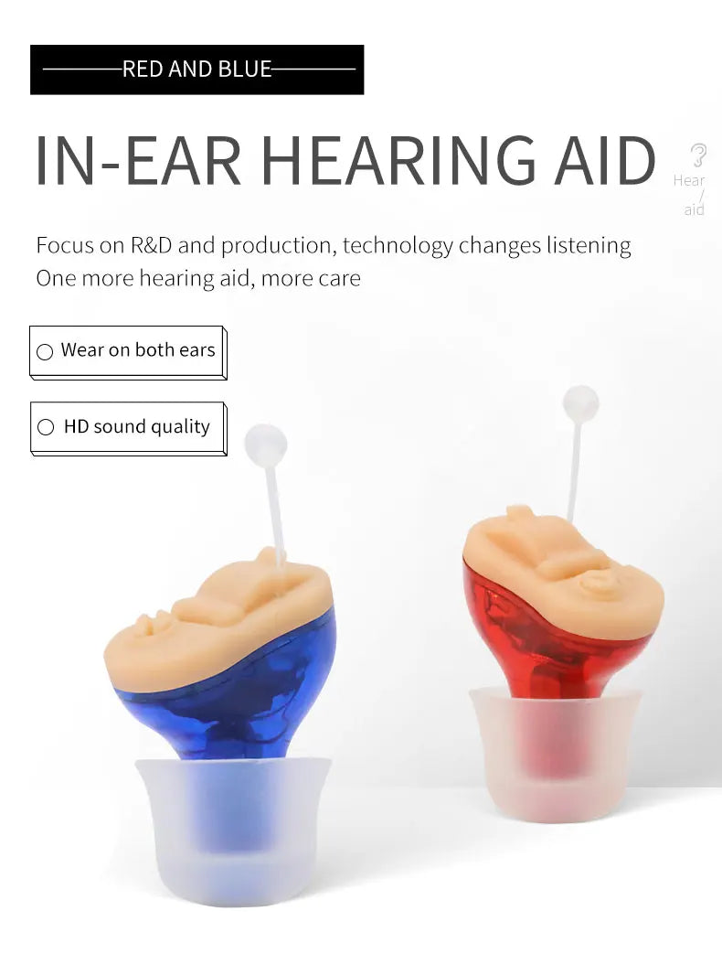 Sound Amplifier Invisible Hearing Aid A Mini And Portable Hearing Aid CIC in Deafness Machine For The Elderly Xmas Gift Christma