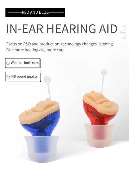 Sound Amplifier Invisible Hearing Aid A Mini And Portable Hearing Aid CIC in Deafness Machine For The Elderly Xmas Gift Christma
