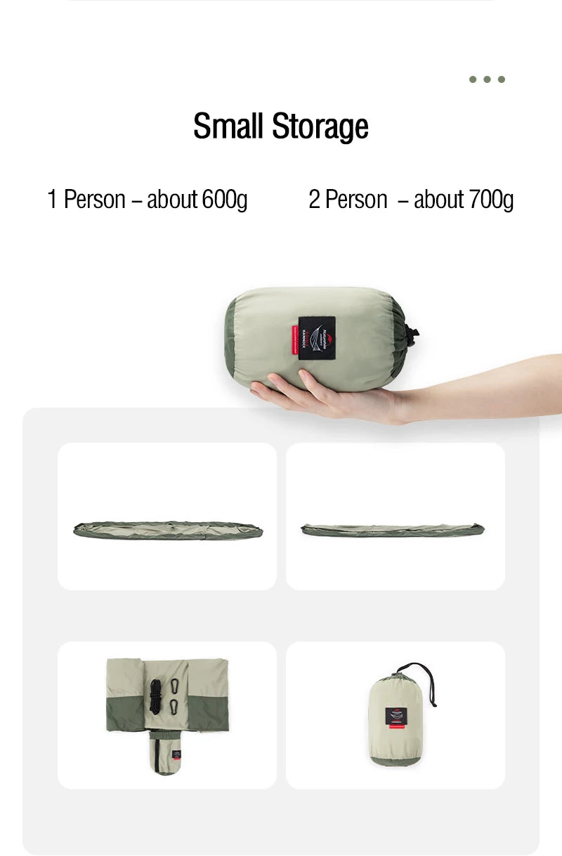 Naturehike Hammock Ultralight 2 Person Hammock Tear Resistance Hanging Bed Portable Hunting Hammock Sleeping Swing Hammock