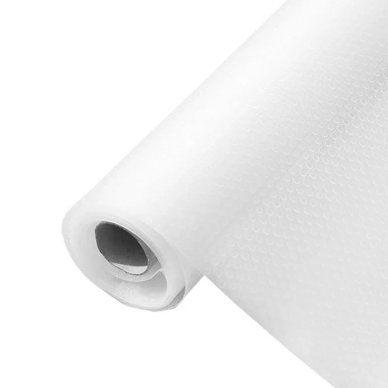 1 Roll For Kitchen Cabinets EVA Waterproof Fridge Pad Cupboard Mat Easy Placemats Non-Adhesive Drawer Liner