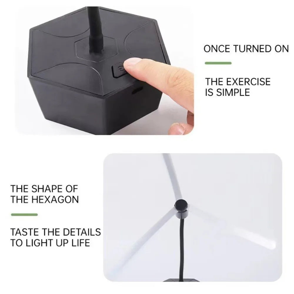 USB Rechargeable Fly Repellent Fan Portable Multi-Functional Insect Repellent Fan Safe Soundless Fly Fans for Food Outdoor