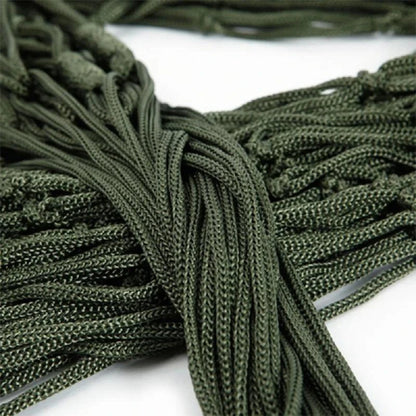 Outdoor Equipment Thick Mesh Camping Hammock Nylon Rope Single Person Mesh Hammock Outdoor Camping Equipment Accessories