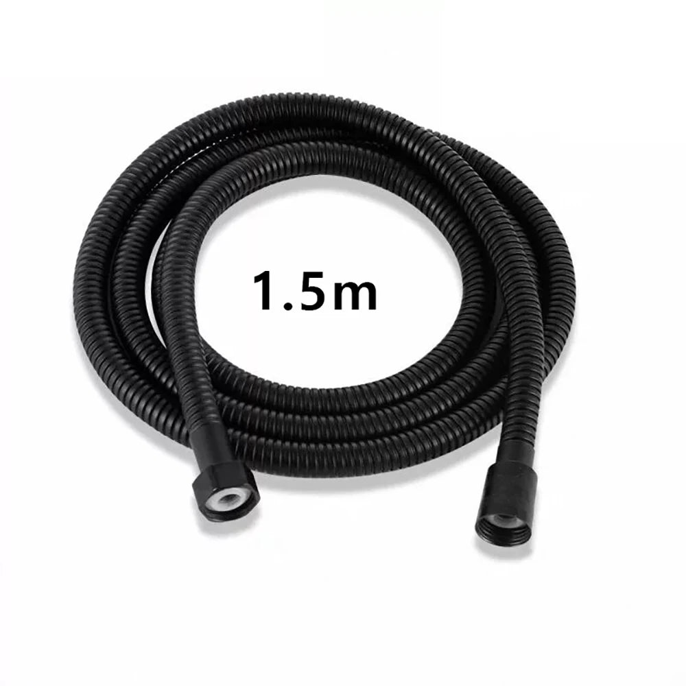 Black Shower Column Set Bathroom Accessories 3 Way Water Diverter Valve Bathtub Mixer Showers Faucet Pressurization Shower Head