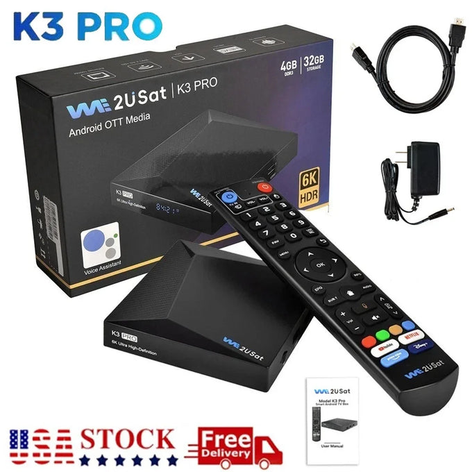 We2USat K3 Pro Streaming Media Player — product image