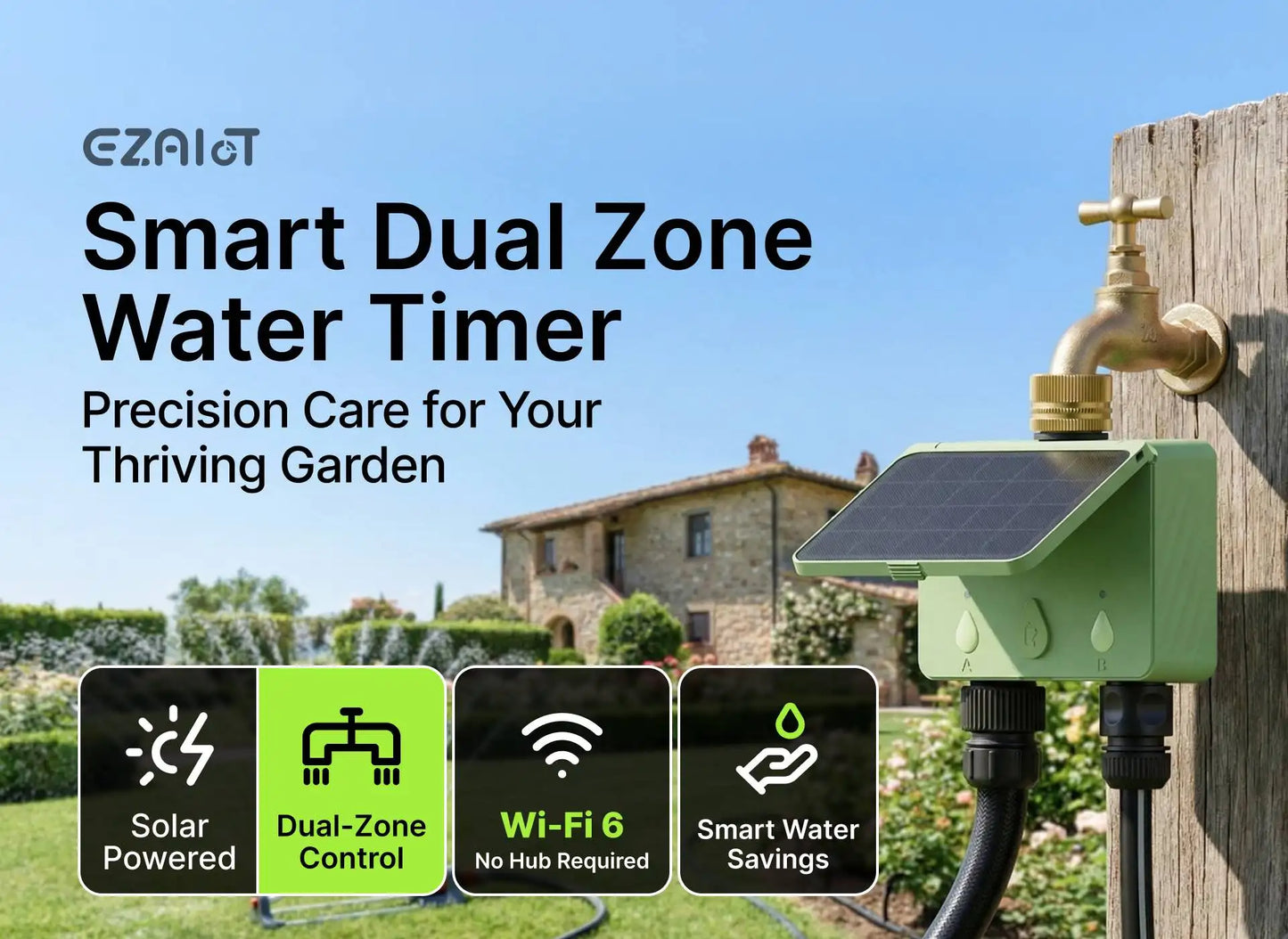 Smart Tuya WIFI Garden Watering Timer Automatic Sprinkle Water Timer Valve Outdoor Irrigation Watering System Alexa Google Home