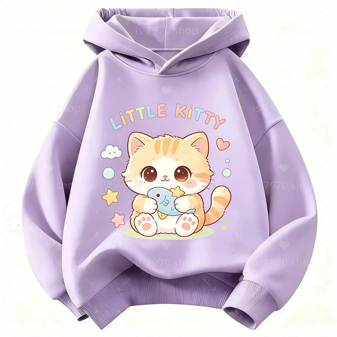 Kids' Cartoon Hooded Sweatshirt — product image