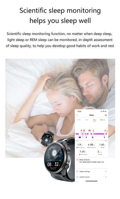 2026 New Upgrade Air Pump Blood Pressure Accurate Measure SmartWatch ECG Micro Physical Examination NFC Airbag Smart Watches Man