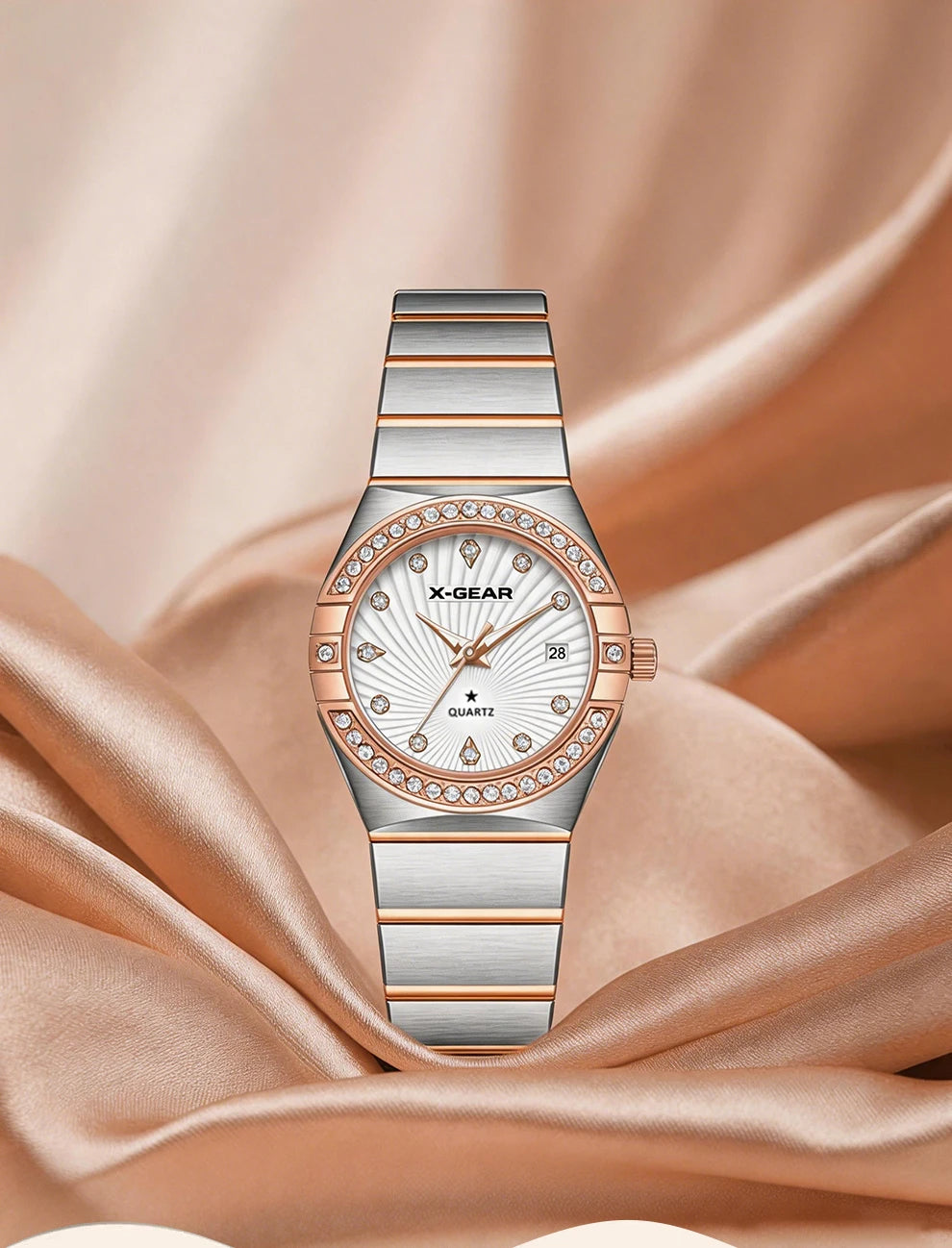 New Luxury Trendy Ladies Watch Luminous Waterproof Stainless Steel Date Woman Watch Fashion Elegant Quartz Women's Watches