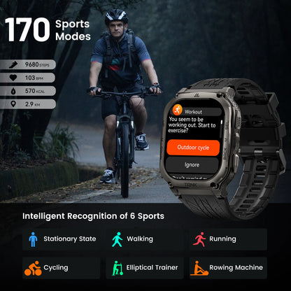 2025 Original KOSPET TANK M3 Smart Watch Men Smartwatch For Women 480mAh Digital Fitness AMOLED AOD Bluetooth Waterproof Watches