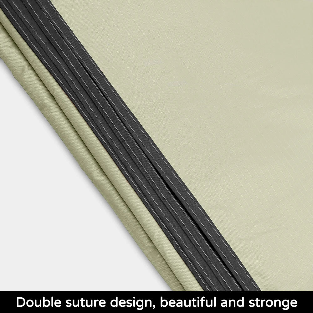 Black Coating Tarp Block 99% UV Ourdoor Camping Waterproof Sun Shelter 3x3 3x4 3x5 Black Coated Beach Sunshade Canopy