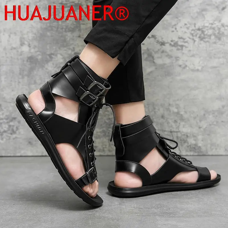 Men Trending Sandals Summer Outdoor Leisure Non-Slip Beach Luxury Sandals Fashion Breathable Brand Shoes Men Slippers