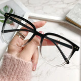 Black Square Clear-Lens Glasses — view 6