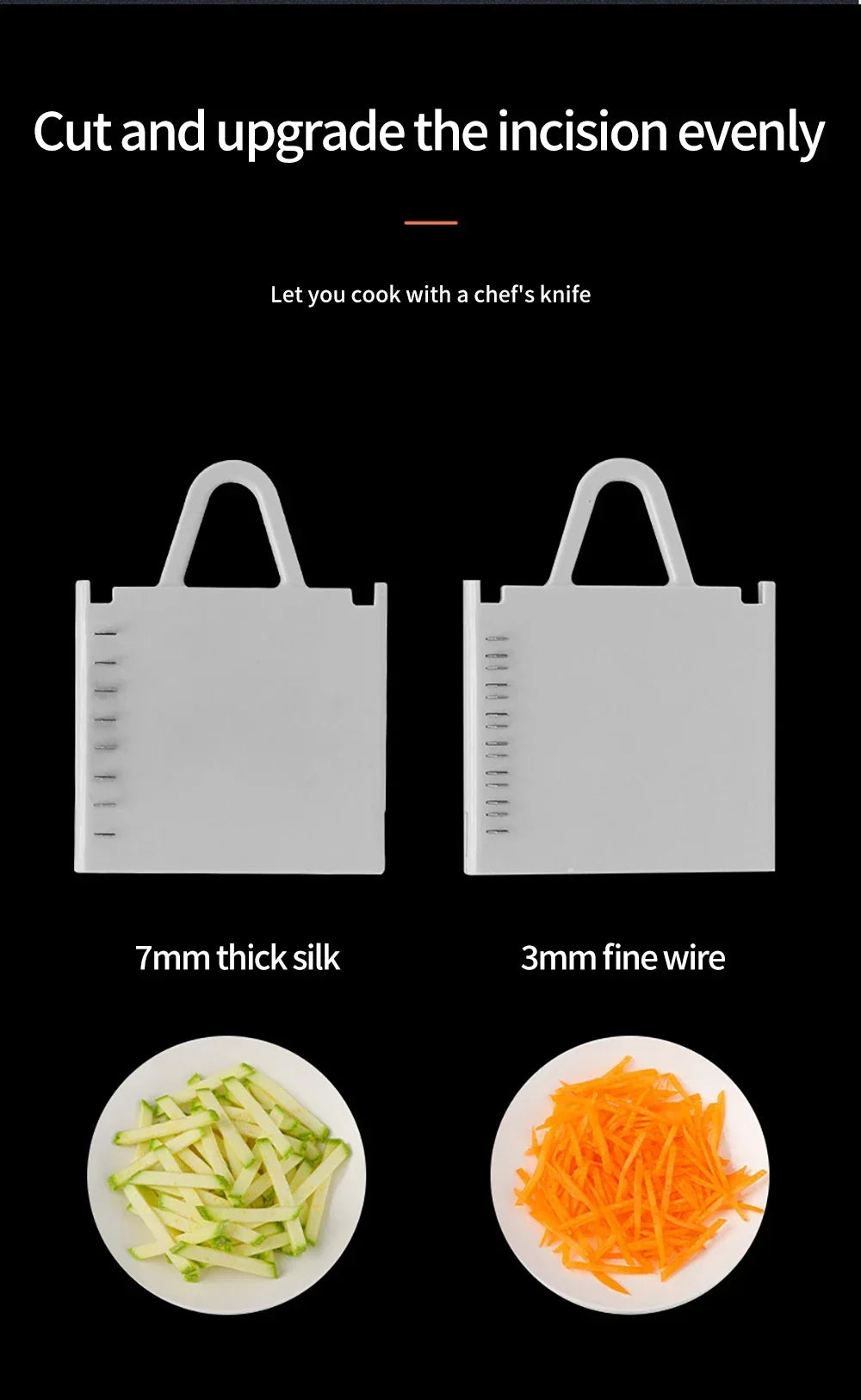 Slicer Safe Mandoline Vegetable Cutter Veggie Dicer Slicer for Julienne French Fry and Potato Get Storage Box with Lid