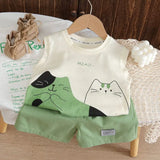 Toddler Cat Tank Top & Shorts Set — view 4