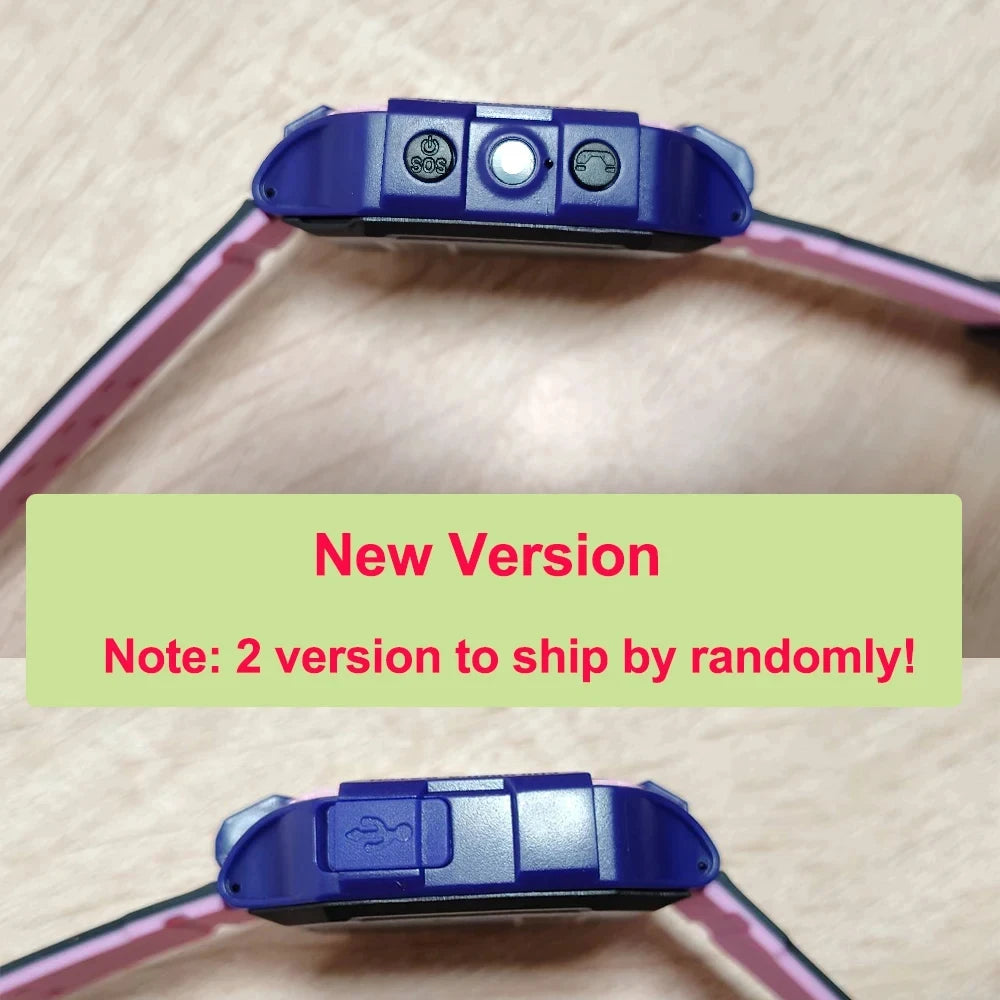 Lenovo 2026 New 5G Kids GPS Smart Watch SOS Location Call Sim Card HD Camera Waterproof Child Watch Present for iPhone Android