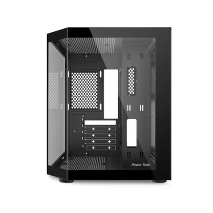 Power Train Star Realm M-ATX Desktop Computer Case Without Pillars Three Sided Glass Panoramic Sea View Room 240 Water Cooling