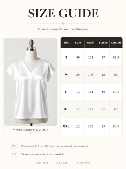 Women's Satin V-neck Tropical Floral Print Short-Sleeve Summer Shirt Casual Street Fashion T-Shirt New Beachwear