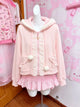 Ruffled Graphic Cardigan