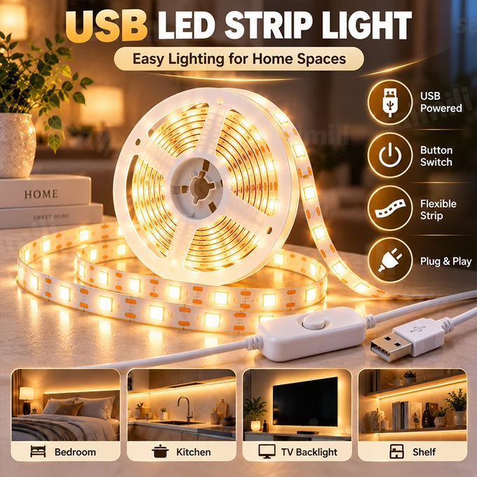 USB Cuttable LED Strip — product image