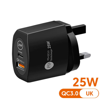 Olaf PD 25W USB C Charger Phone Charger Fast Charging Type C Charger Quick charge 3.0 Adapter For iPhone Xiaomi Huawei Samsung