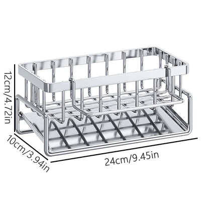 Stainless Steel Sink Drying Rack – Large Capacity, Upgraded Load-Bearing, Rust-Resistant, Nail-Free Kitchen Organizer