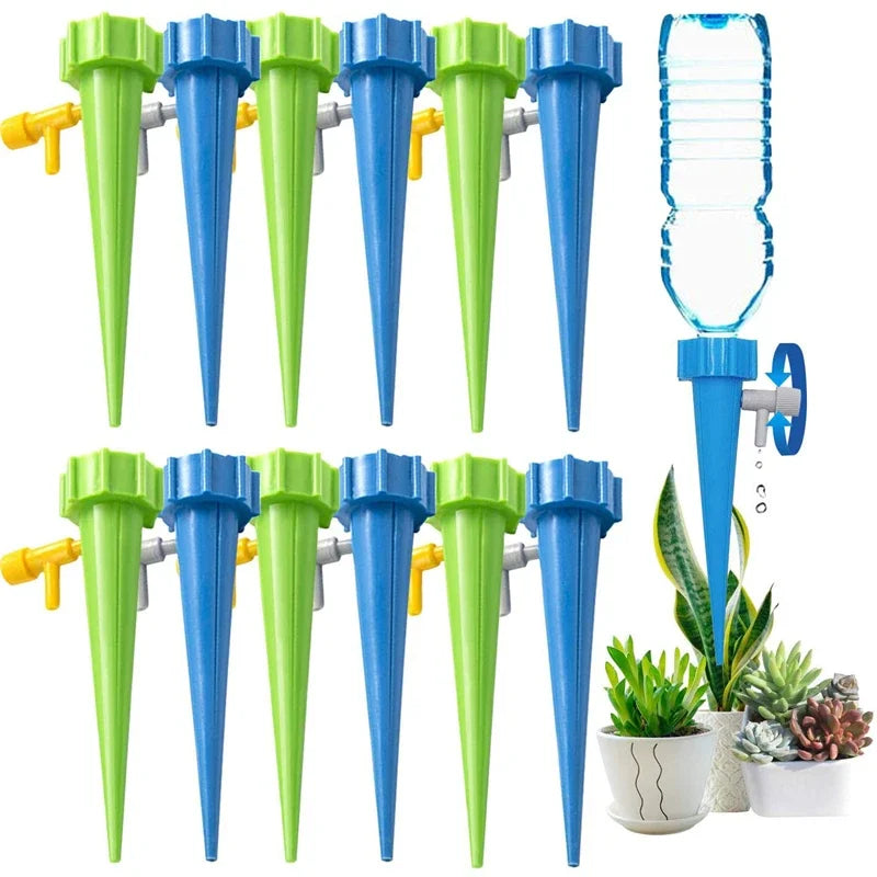 Automatic Drip Irrigation Watering System Plant Dripper Spike Kits Garden Self Watering Planter Insert Plant Watering Devices