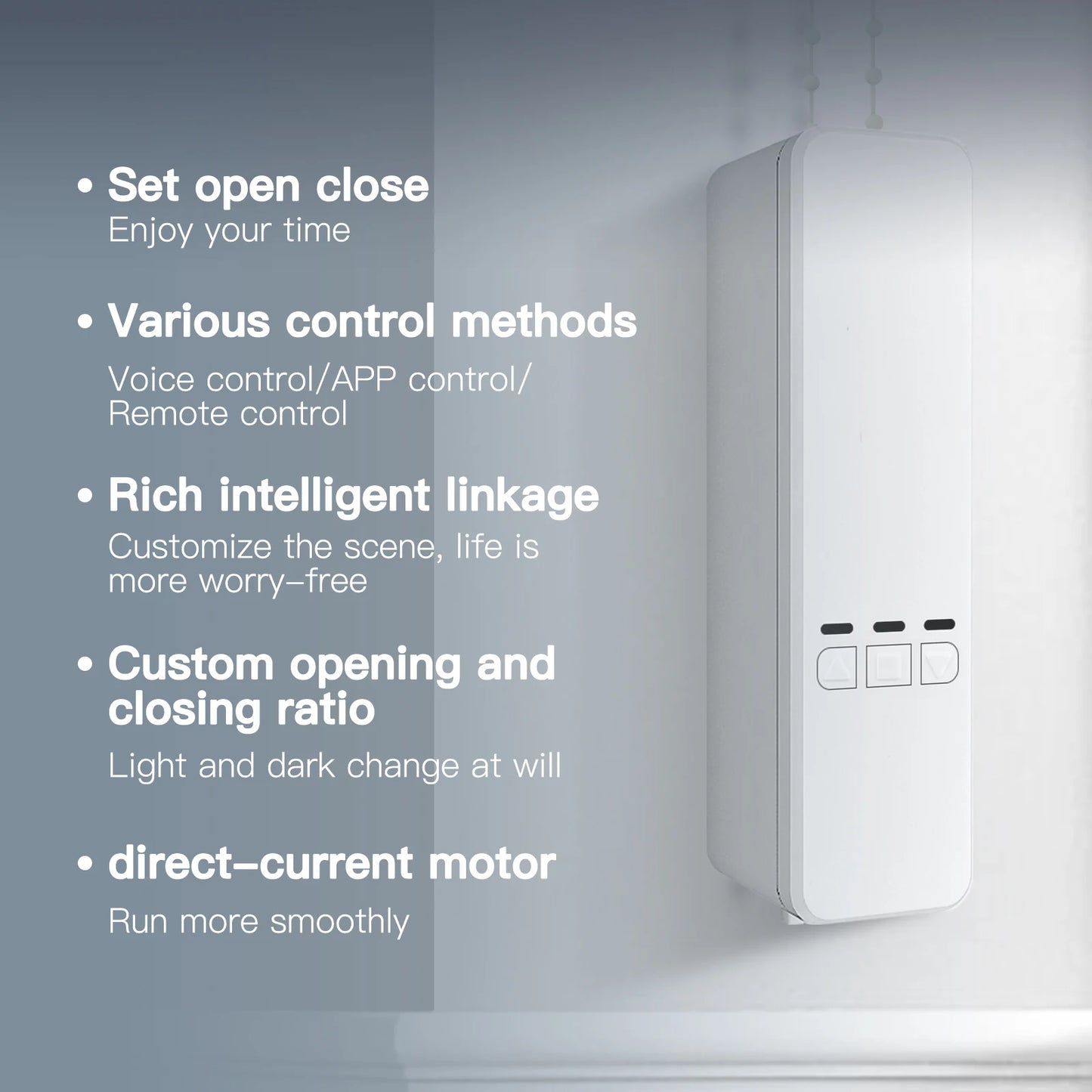 MOES Tuya WiFi Smart Motor Electric Chain Roller Blinds Shade Shutter Drive RF Remote Kit Smart Life App via Alexa/Google