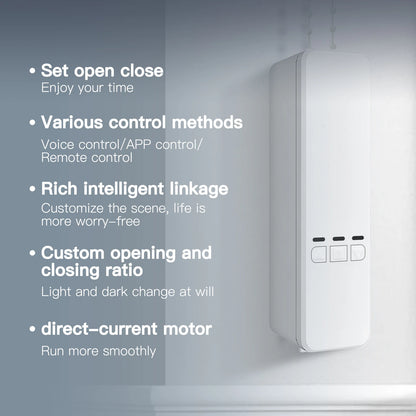 MOES Tuya WiFi Smart Motor Electric Chain Roller Blinds Shade Shutter Drive RF Remote Kit Smart Life App via Alexa/Google