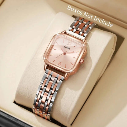 Fashion Women Watches Casual Square Dial Quartz Wristwatches Reloj Mujer Girls Clock Gift（Without Box）