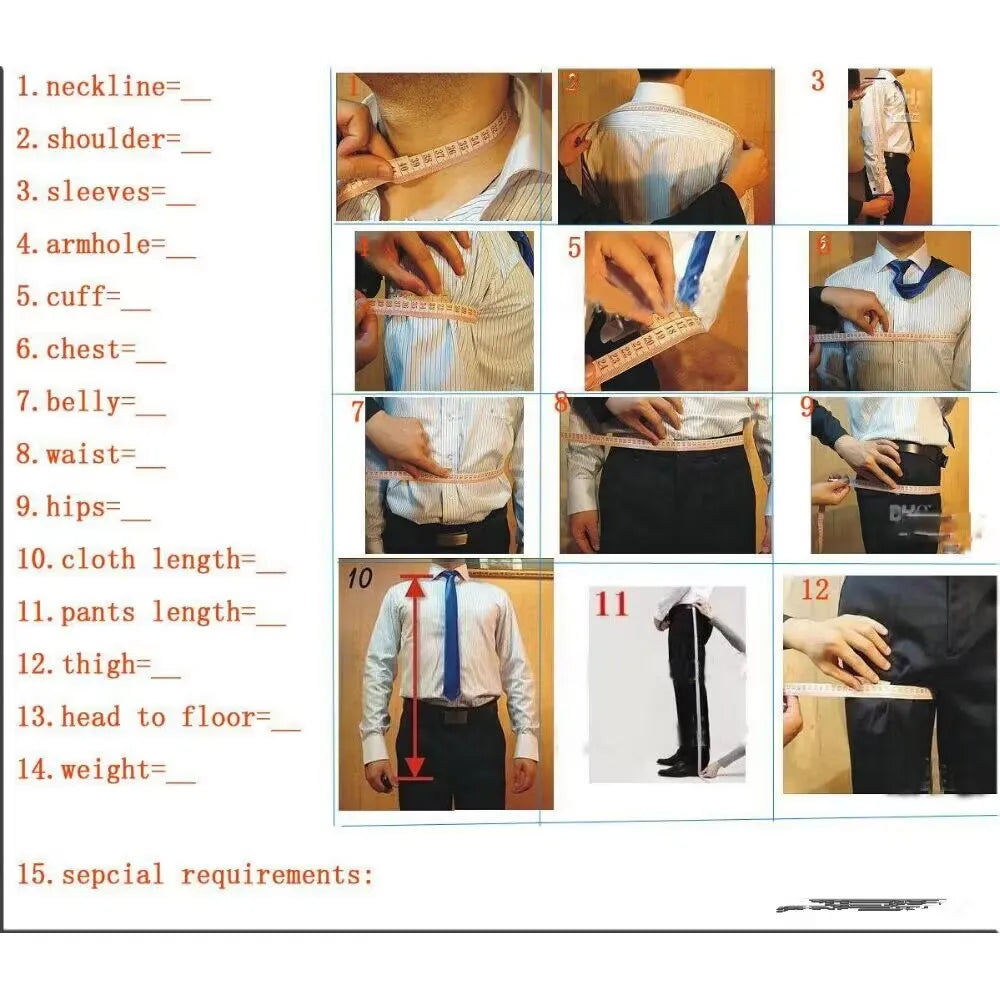 Men's Striped Double Breasted Suit Set Fashion Peak Lapel Formal Outfits 2 Piece Wedding Business Events Casual Male Suit