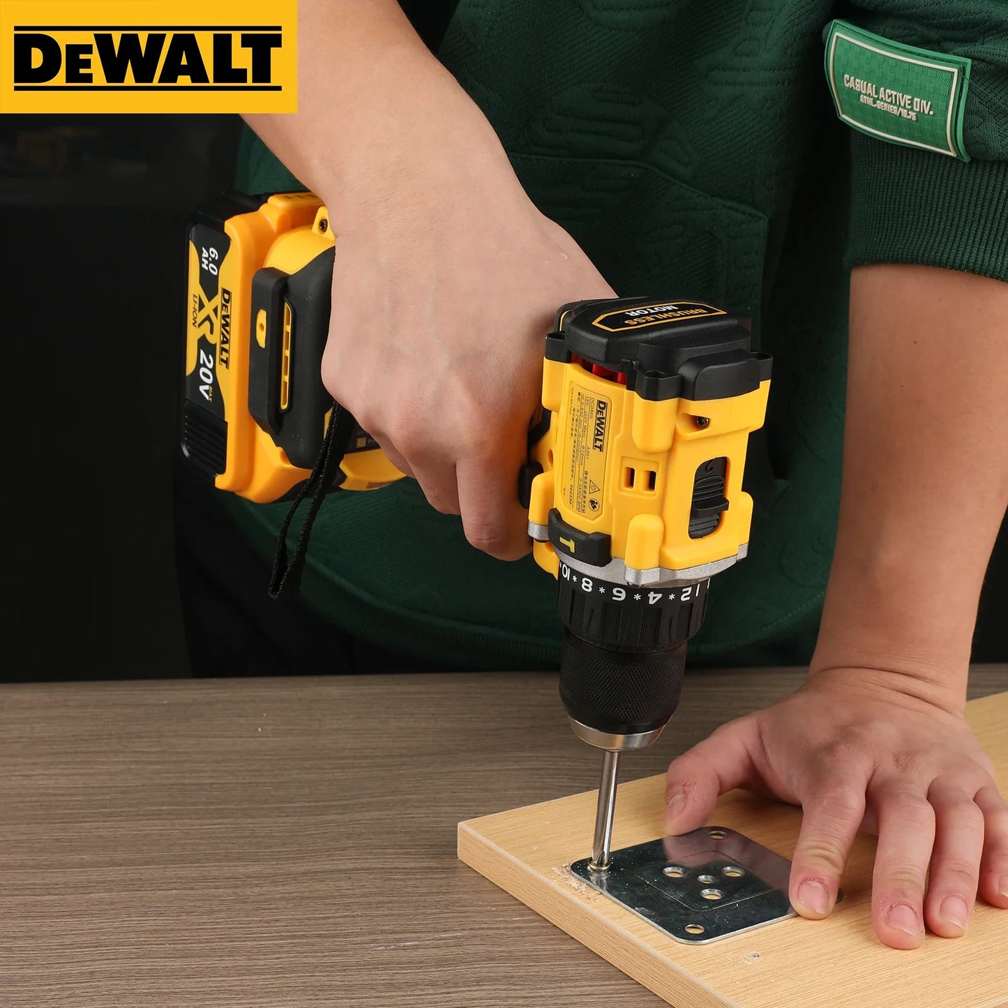 NEW 2026 DEWALT DCD805 Hand Impact Drill,20V Lithium Cordless,Brushless Power,Variable Speed Control,Lightweight Household Tool
