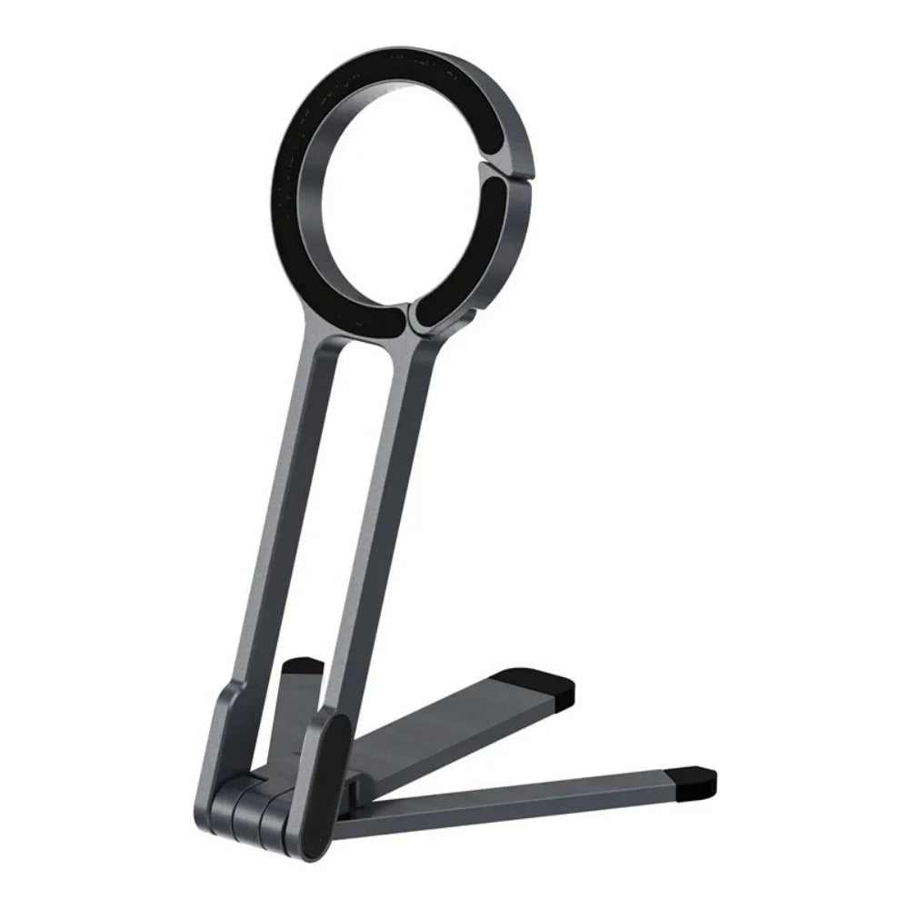 Portable Foldable Phone Tripod Carabiner-Mounted for Magsafe Phone Dual-sided Magnetic Phone Bracket for Live Streaming Selfie