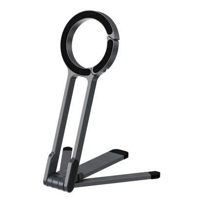 Portable Foldable Phone Tripod Carabiner-Mounted for Magsafe Phone Dual-sided Magnetic Phone Bracket for Live Streaming Selfie