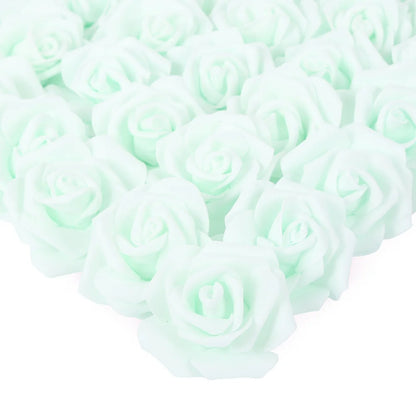 100PCS Artificial Rose Flower Heads, Real Looking Foam Roses for DIY Wedding Baby Shower Centerpieces Party Home Decorations