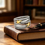 Double-X Crossover Statement Ring — view 2