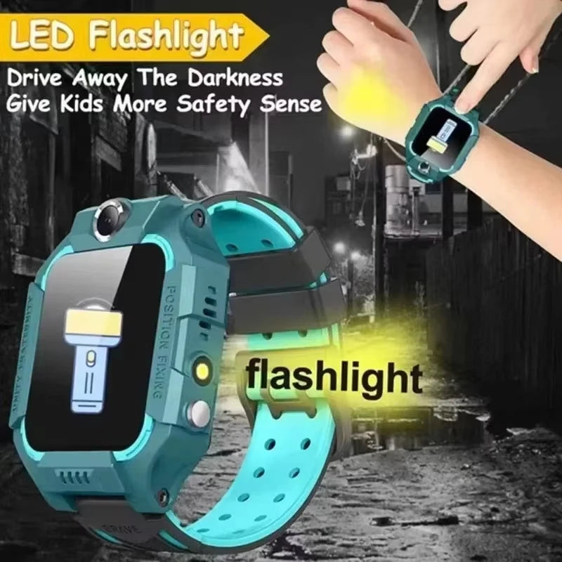 Lenovo 5G Kids Smart Watch 8K Camera SOS GPS Location Sim Card Call Waterproof Android Ios Child SmartWatch For Boys Girl