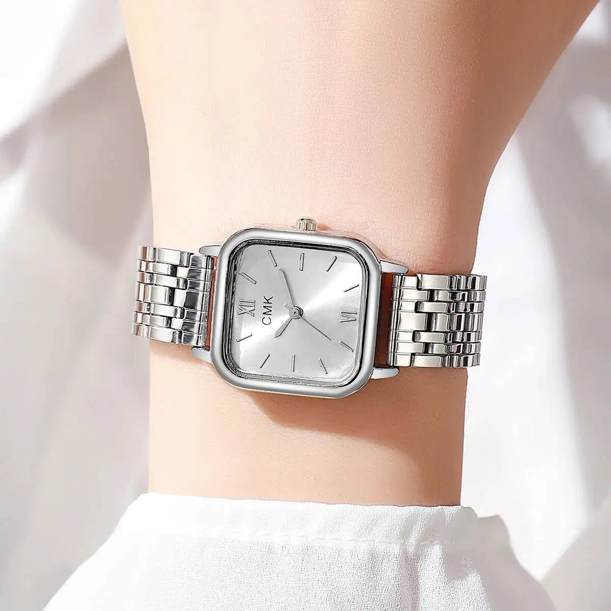 Fashion Women Watches Casual Square Dial Quartz Wristwatches Reloj Mujer Girls Clock Gift（Without Box）
